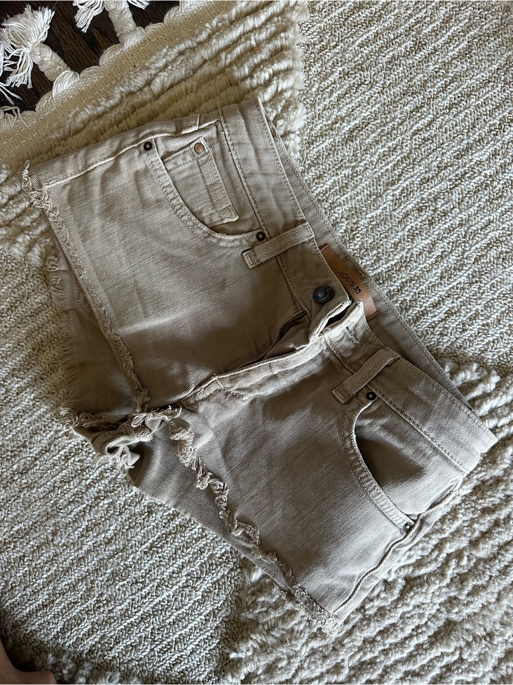 Joe's Jeans Tan Denim Cutoff Shorts